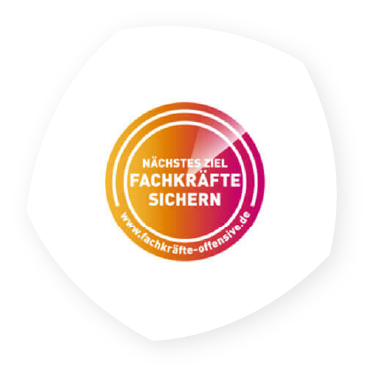 Logo: Die Fachkräfte–Offensive. Gemeinsam Deutschlands Zukunft sichern