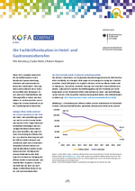 Fachkräftesituation in Hotel- und Gastronomieberufen KOFA Kompakt 8/2021