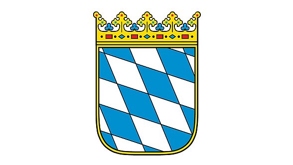 Zu sehen ist das Wappen von Bayern