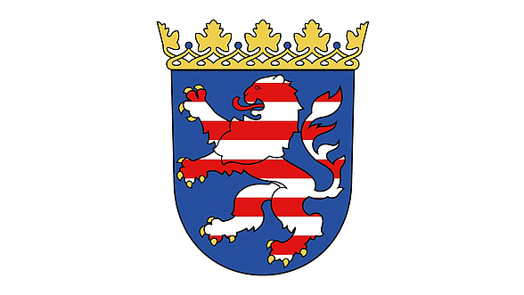 ZU sehen ist das Wappen von Hessen