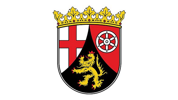Zu sehen ist das Wappen von Rheinland-Pfalz