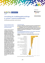 Ausbildungsplatznachfrage in "grünen" Berufen KOFA Kompakt 7/2021