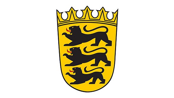 Zu sehen ist das Wappen von Baden-Württemberg