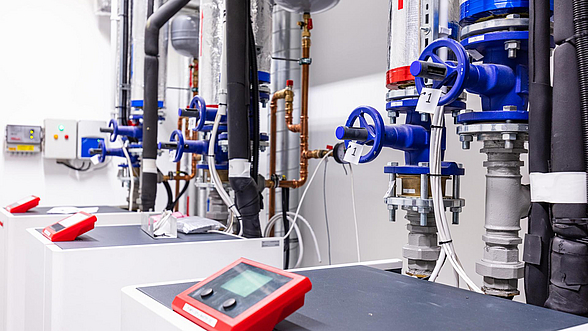 Wärmepumpen in einem Gewerbegebäude